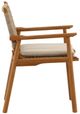 Dovetail Furniture Alea 2-Piece Natural/Sand Fabric/Wicker/Wooden Outdoor Dining Chair Set-1