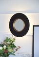 A & B Home Black/Gold Mirror with LED Light-4