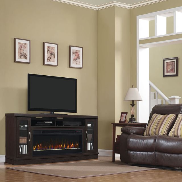 ClassicFlame® Hutchinson Oak Espresso TV Stand-1