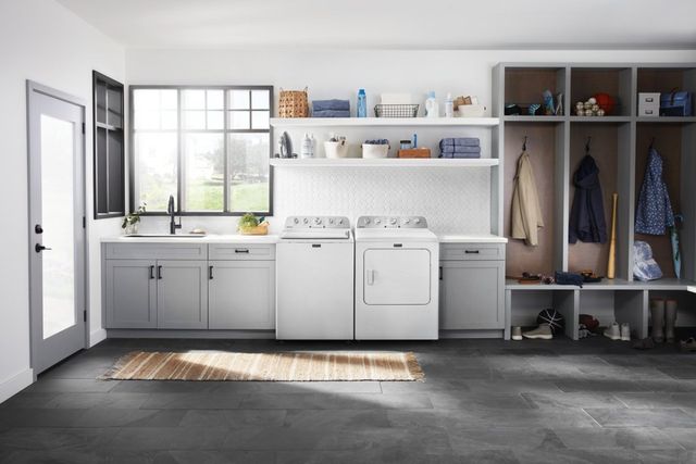 Maytag® 7.0 Cu. Ft. White Front Load Electric Dryer -9