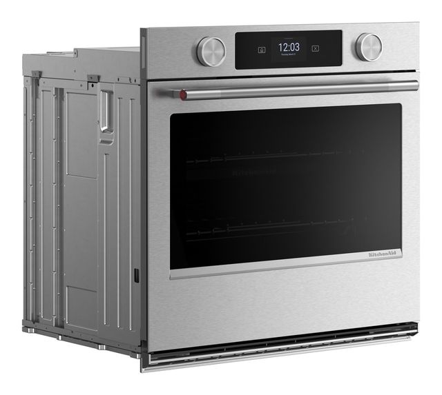KitchenAid® 27" PrintShield™ Stainless Steel Smart Single Electric Wall Oven with Assisted Cook Cycles-4