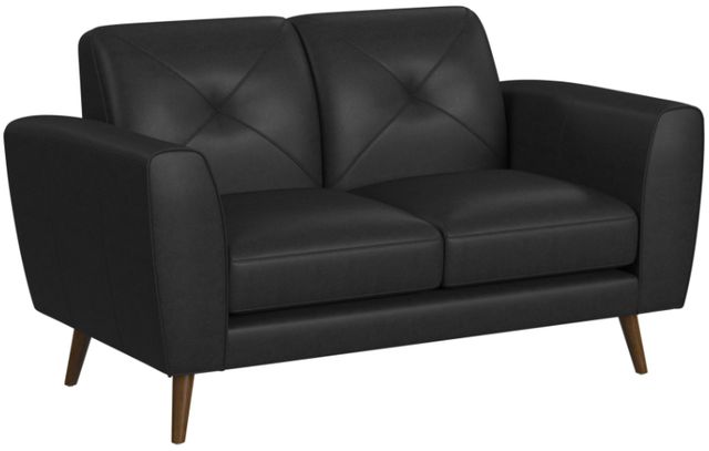 Elements International Sonata Ling Dian Black Loveseat-0