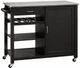 ACME Furniture Ottawa Stainless Steel/Black Kitchen Cart-0
