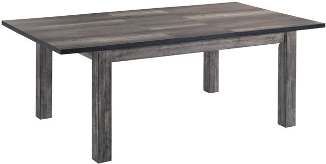 Elements International Nathan 6-Piece Black/Gray Dining Set-1
