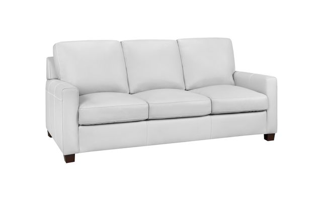 Leather Living Metro Sofa in Silver Gray-0
