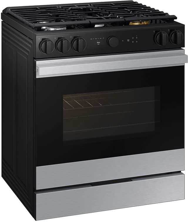 Samsung Bespoke 30" Stainless Steel Slide-In Gas Range-3