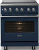 Viking® 5 Series 30" Slate Blue Pro Style Electric Range with Polished Chrome Trim-4