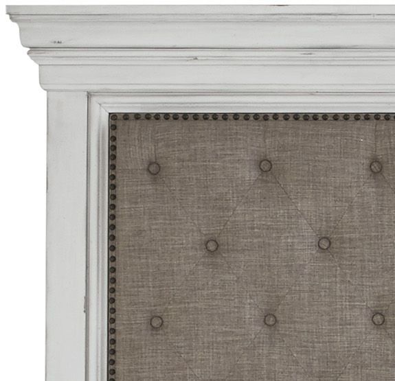 Benchcraft® Kanwyn Whitewash King/California King Upholstered Panel Headboard-1