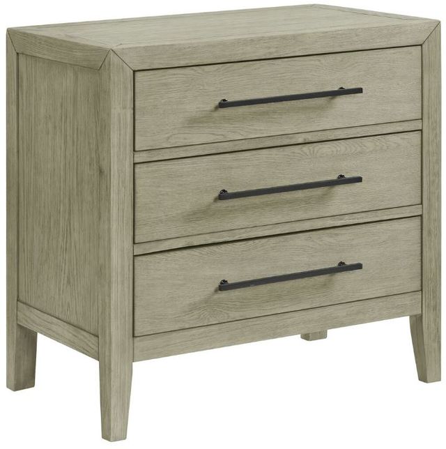 Elements International Versailles Contemporary Gray Nightstand-0