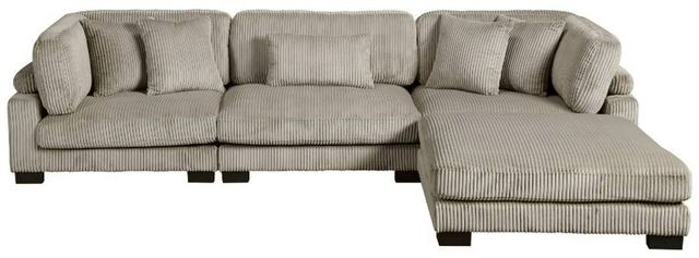 Homelegance® Traverse 4-Piece Taupe Modular Sectional with Ottoman-2