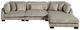 Homelegance® Traverse 4-Piece Taupe Modular Sectional with Ottoman-2