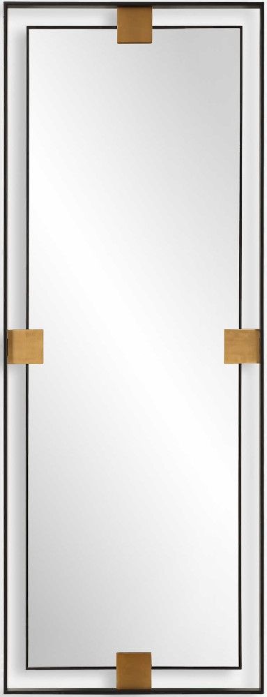 Uttermost® Cornerstone Satin Black Mirror-0