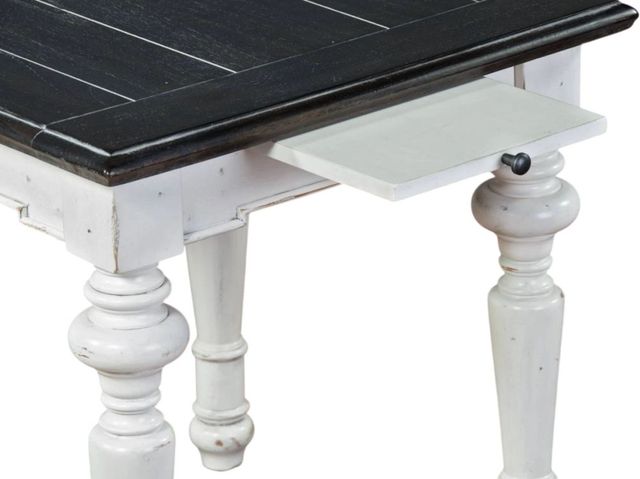 Sunny Designs™ European Cottage Weathered Brown End Table with Antique White Base-3