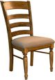 A-America® Bennet Smoky Quartz Ladderback Upholstered Dining Side Chair-0