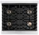 ZLINE Autograph Edition Paramount 30" 4.2 Cu. Ft. Satin Stainless Steel Gas Range with 4 Burner DuoPro™ Cooktop and Convection Gas Oven with White Matte Door and Matte Black Accents-2