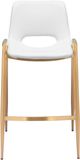 Zuo Modern Desi White & Gold Counter Chair-2