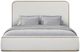 Bernards Trilogy Toffee/White Sand King Upholstered Panel Bed-2