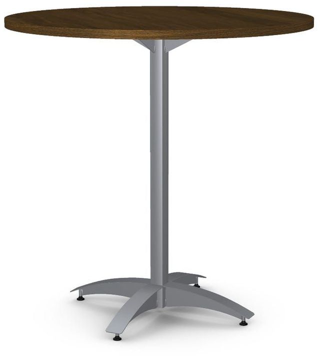 Amisco Customizable Billy Walnut Veneer Bar Table-0