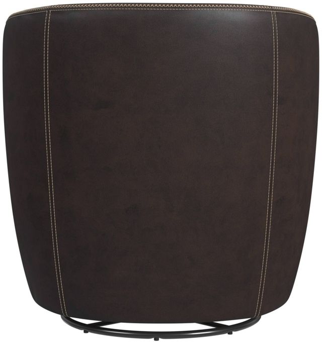 Elements International Vito Pebble Brown Swivel Chair-3