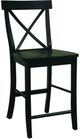 John Thomas Furniture® Dining Essentials Black X-Back Counter Stool-0