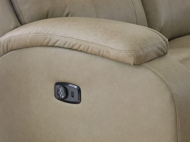 Best® Home Furnishings Customizable Maverly Leather Power Reclining Space® Saver Loveseat-1