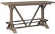 Emerald Home Benton Pecan Brown Trestle Bar Table-0