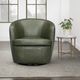Parker House® Barolo Lyric Sage Leather Swivel Chair-1