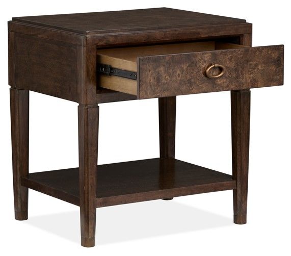 Magnussen Home® Rowan Espresso Brown Open Nightstand-3
