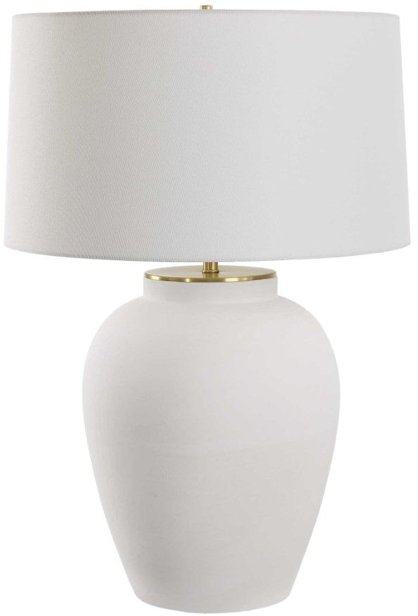 Uttermost® Adelaide White Table Lamp-3
