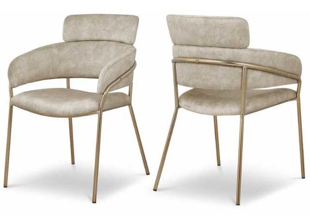 Meridian Furniture Yara Stone Dining Chair-3