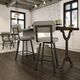 Amisco Customizable Brixton Swivel Spectator Stool-1