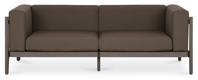 Moe's Home Collection Suri Taupe Plastic Outdoor 2-Seat Sofa-2