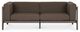Moe's Home Collection Suri Taupe Plastic Outdoor 2-Seat Sofa-2