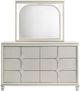 Coaster® Olivia Pearl White Dresser and Mirror -1