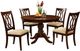 Furniture of America® Carlisle 5-Piece Cherry Round Dining Table Set-0