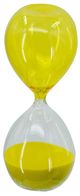 A & B Home Yellow Large Hourglass-1