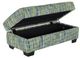 Dynasty Furniture Blue/Green Ottoman-1