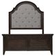 Liberty Furniture Paradise Valley Flax Tweed/Saddle Brown Queen Upholstered Panel Bed-2