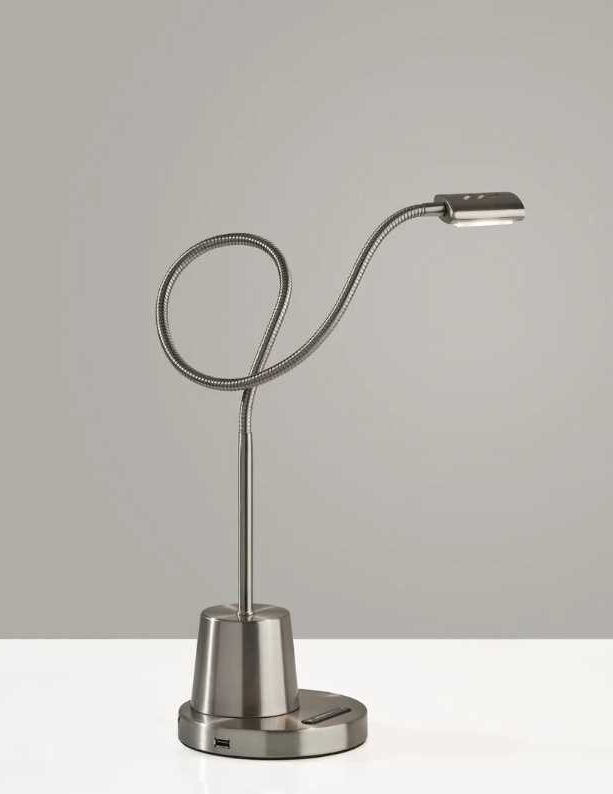 Adesso® Eternity Brushed Steel LED Desk Lamp-3