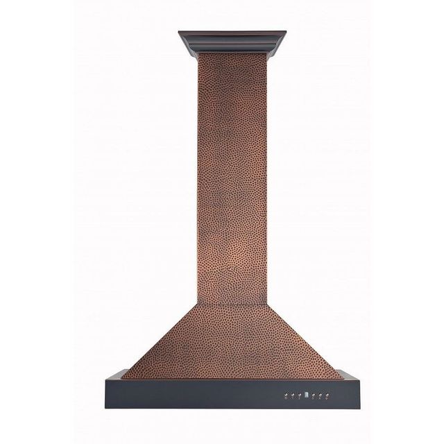 ZLINE Designer Series 36" Hand-Hammered Copper Wall Mount Range Hood-3