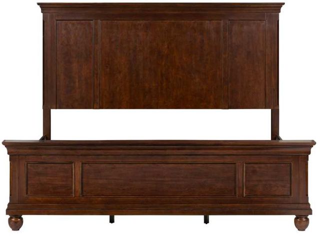 Liberty Furniture Rustic Traditions Rustic Cherry King Panel Bed-2