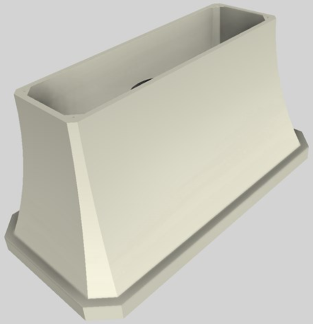 Vent-A-Hood® Designer Series 60" Biscuit Island Range Hood-3