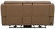 Liberty Furniture Carrington York Sand Leather Power Reclining Loveseat with Console-5