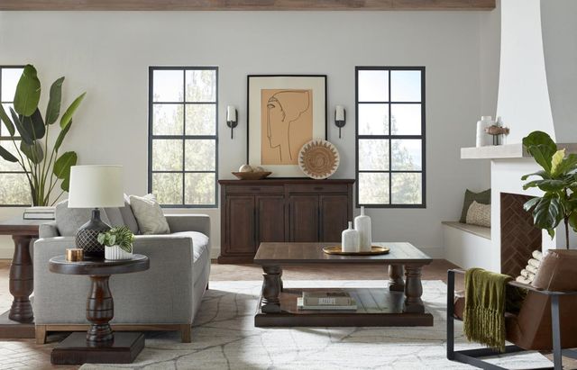 aspenhome® Hermosa Umber Round End Table-3