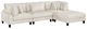 Homelegance® Robstown 4-Piece Beige Modular Sectional with Ottoman-0