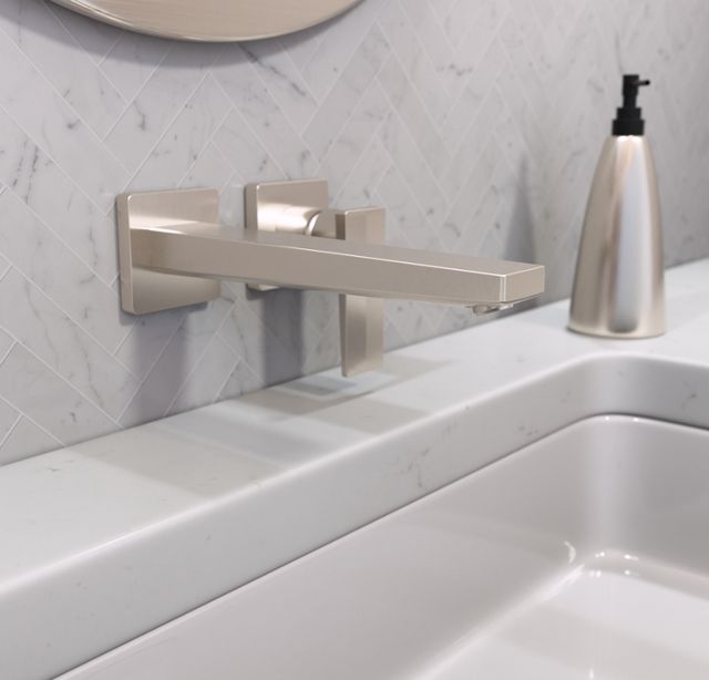Hansgrohe Metropol Brushed Nickel Wall-Mounted Single-Handle Faucet Trim with Lever Handle-1