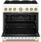 KitchenAid® 36” Porcelain Pro-Style Dual Fuel  Gas Range with No Preheat Air Fry Mode-1
