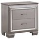 Furniture of America® Bellanova Silver Nightstand-0