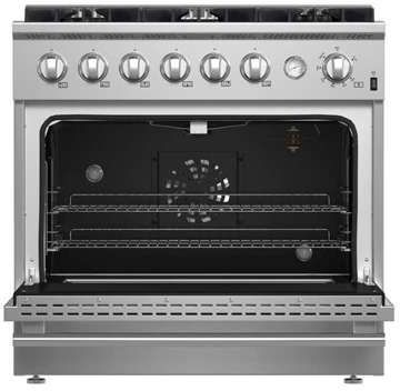FORNO® Marco Series Alta Qualita 36" Stainless Steel Pro Style Gas Range-3