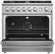 FORNO® Marco Series Alta Qualita 36" Stainless Steel Pro Style Gas Range-3